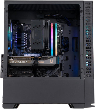 ABS Cyclone Ruby Gaming PC - Windows 11 - AMD Ryzen 7 9700X - GeForce RTX 5060 - DLSS 4 - AI-Powered Performance - 32GB DDR4 3200MHz - 1TB M.2 NVMe SSD - High Tech CR
